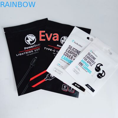 Plastic Material Zip Seal Bags Gravure Printing Surface Handling With Euro Hanging Hole