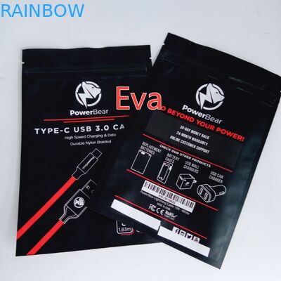 Plastic Material Zip Seal Bags Gravure Printing Surface Handling With Euro Hanging Hole