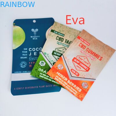 Mylar Zipper Custom Printed Snack Bags Pure Plastic For Coconut Jerk / Dried Fruit