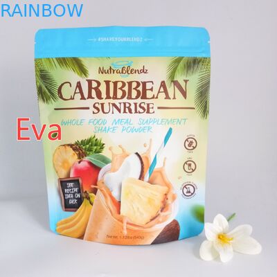 FDA Approved Tea Bags Packaging , Clear Stand Up Bags With Spout Tap