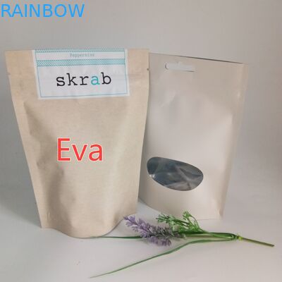 Resealable Zipper Stand Up Bags Flat Bottom For Animal Feed Packaging