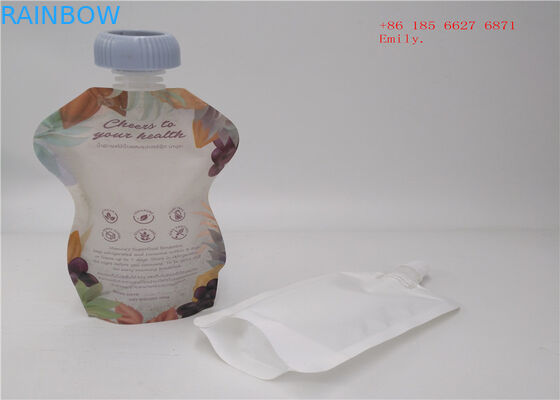 Reusable Spout Pouch Packaging Plastic Squeeze Food Grade For Fruit Juice