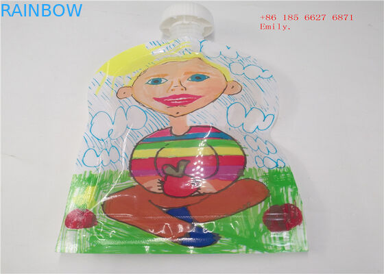 Reusable Spout Pouch Packaging Plastic Squeeze Food Grade For Fruit Juice
