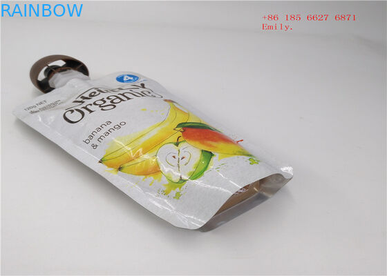 Reusable Spout Pouch Packaging Plastic Squeeze Food Grade For Fruit Juice