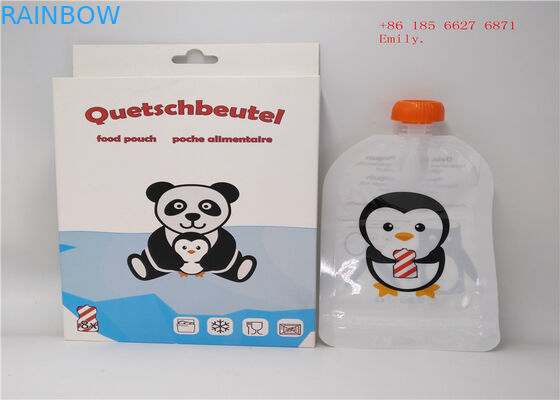 Reusable Spout Pouch Packaging Plastic Squeeze Food Grade For Fruit Juice