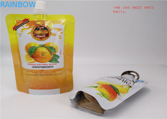 Reusable Spout Pouch Packaging Plastic Squeeze Food Grade For Fruit Juice