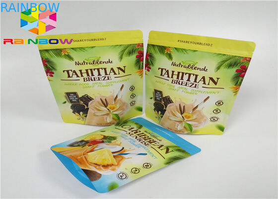 Custom Printed Tea Recyclable Custom Zip Aluminum Foil Tea Food Packaging k mylar bag For Coffee Powder Pouch