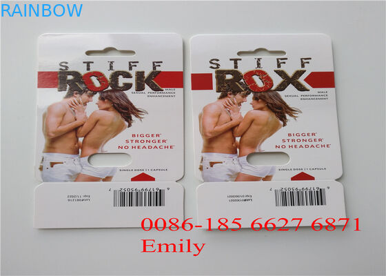 Customized Logo Blister Card Packaging PET Material For Male Enhancement Pills