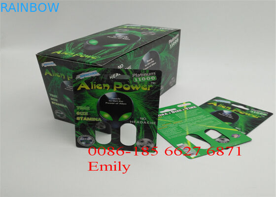 CMYK Color Blister Card Packaging For Male Sex Pills 12000 Pcs MOQ