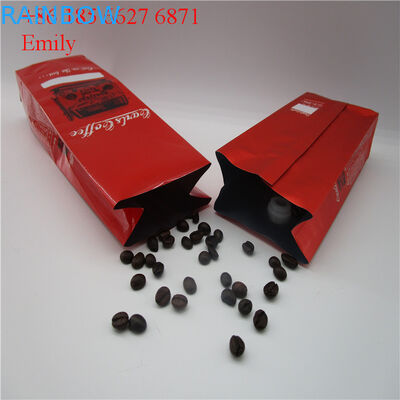 Zipper Foil Pouch Packaging 250g 500g With Degassing One - Way Valves