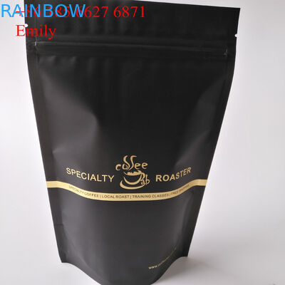 Zipper Foil Pouch Packaging 250g 500g With Degassing One - Way Valves