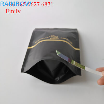 Zipper Foil Pouch Packaging 250g 500g With Degassing One - Way Valves