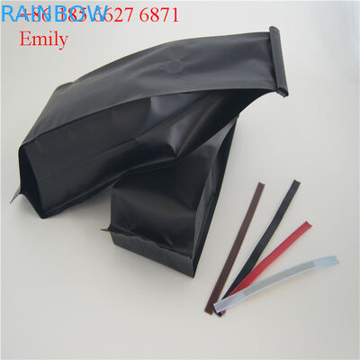 PET Material Aluminum Foil Bags Glossy Color Effect With Tin Tie 10000pcs