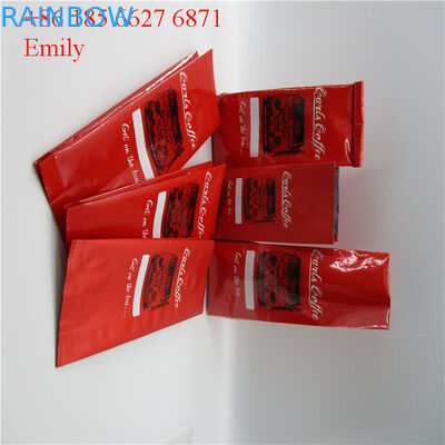 PET Material Aluminum Foil Bags Glossy Color Effect With Tin Tie 10000pcs