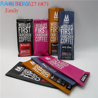 PET Material Aluminum Foil Bags Glossy Color Effect With Tin Tie 10000pcs