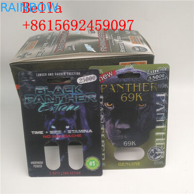 Custom 3D Blister Card Packaging Plastic Material For Sex Capsule / Pills