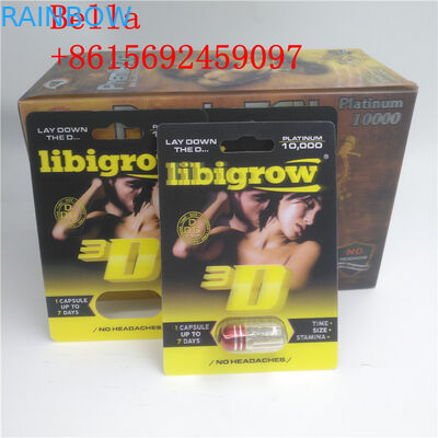 Custom 3D Blister Card Packaging Plastic Material For Sex Capsule / Pills