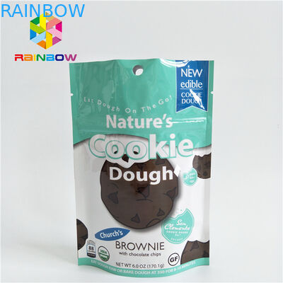 Small Size Snack Food Packaging Bags With Zipper Top Handle Customized Color