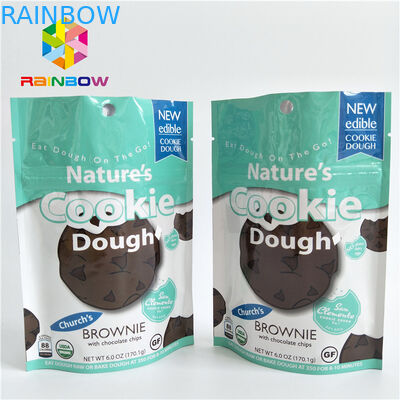 Small Size Snack Food Packaging Bags With Zipper Top Handle Customized Color