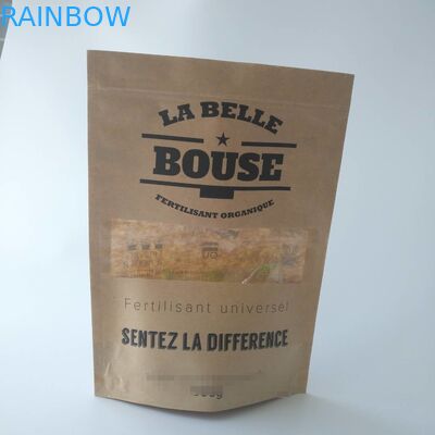 Individual Small  Snack Food Packaging Customized Brown Kraft Paper For Popcorn