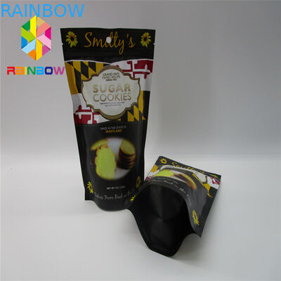 CMYK Color Custom Printed Snack Bags 100 - 140micron Thickness With FDA Certification