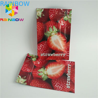 Three Side Heat Seal Packaging Bags Small Size Mylar Moisture Barrier For Cotton Candy