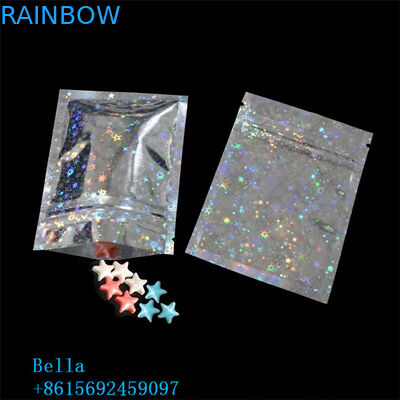 Zipper Powder Foil Packaging Bags Small Size Three Side Seal For Herbal And Tea