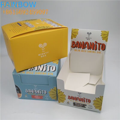 CMYK / Customized Color Display Paper Box SGS Certificate For Chocolate Bar