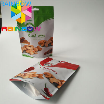 Foil Laminated Custom Snack Packaging 100g Mylar k For Biscuit / Dried Fruit