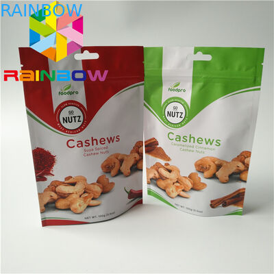 Foil Laminated Custom Snack Packaging 100g Mylar k For Biscuit / Dried Fruit