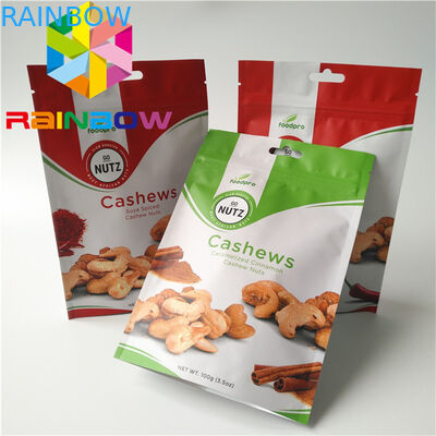 Foil Laminated Custom Snack Packaging 100g Mylar k For Biscuit / Dried Fruit