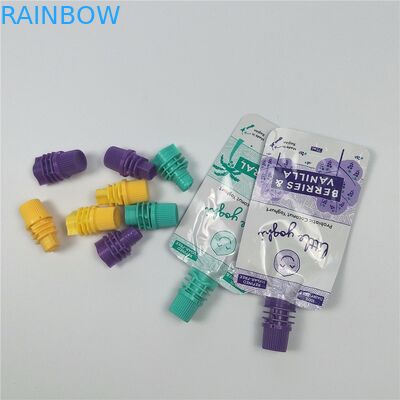 Custom Printed Spout Pouch Packaging , Clear Liquid Spout Bags Reusable For Drinks