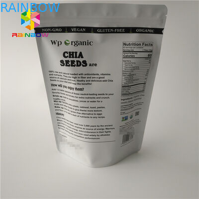 Round Hole Snack Food Packaging Bags Custom Printing With Zip Lock And Tear Notches