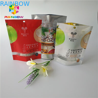 Round Hole Snack Food Packaging Bags Custom Printing With Zip Lock And Tear Notches