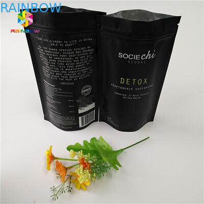 Laminated Mylar Snack Bag Packaging , Aluminum Foil Zipper Bag For Beef  Powder Nut