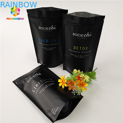 Laminated Mylar Snack Bag Packaging , Aluminum Foil Zipper Bag For Beef  Powder Nut