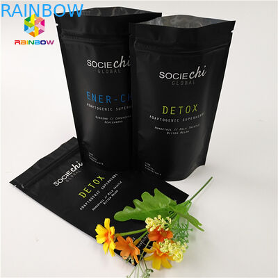 Laminated Mylar Snack Bag Packaging , Aluminum Foil Zipper Bag For Beef  Powder Nut