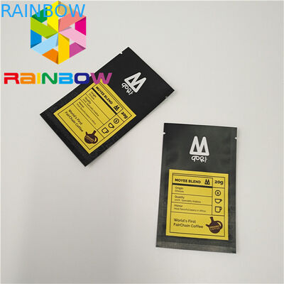 60g Food Grade Coffee Packaging Bags Custom Printing SGS Certificated With Window