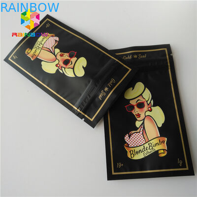Three Side Sealed Plastic Pouches Packaging For Clothing / Girl Accessories