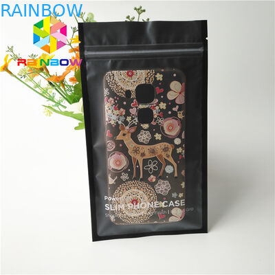 Plastic Material Custom Printed Stand Up Pouches For Mobile Phone Case