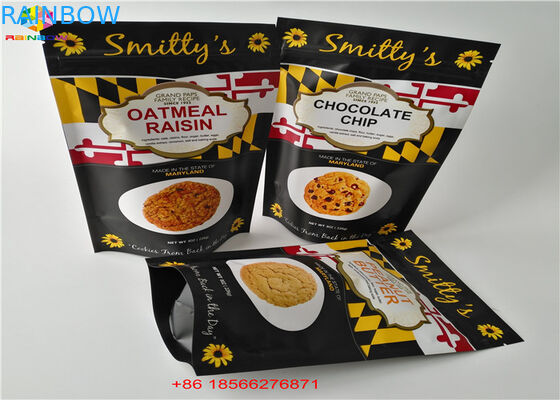 Aluminum Foil Bags Plastic Pouches Packaging Three Side Sealed With Top k