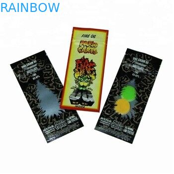Custom Printed Mylar Bags CBD Vape Cartridges Packaging Bag The Small Size Zipper Bag For Vape Tank
