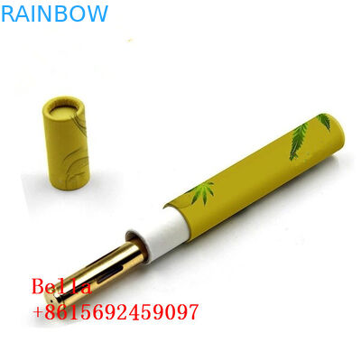 Round CBD Oil Paper Box Packaging Tube Cylindrical Shape Customized Logo For Herbal