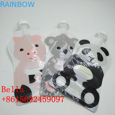 Beverage Drinking Water Spout Bags Packaging Custom Logo Pouches Heat Sealing