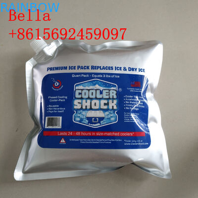 Drink Packaging Liquid Spout Bags , Laminated Maiterial Plastic Zip Pouch For Beverage