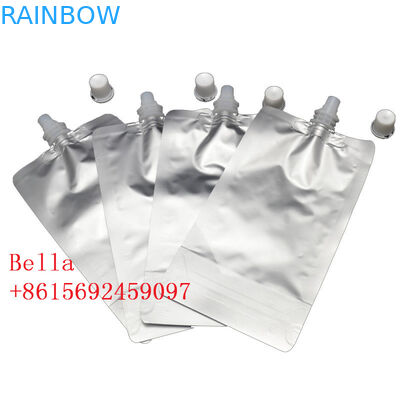 Drink Packaging Liquid Spout Bags , Laminated Maiterial Plastic Zip Pouch For Beverage