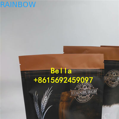 Laminated Aluminum Foil Pouch Packaging Zip Lock Bag Stand Up Pouch Coffee Bag