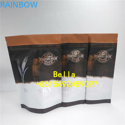 Laminated Aluminum Foil Pouch Packaging Zip Lock Bag Stand Up Pouch Coffee Bag