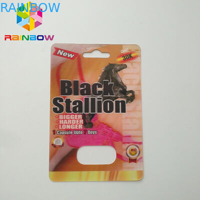 3D Rhino Blister Card Packaging Rhino 12 Rhino 11 Mens Sexual Supplements For Boosting Libido