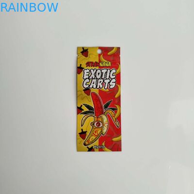 Three Side Sealed Plastic Pouches Packaging Resealable Zip Vape Oil Pen Cartridge Bag